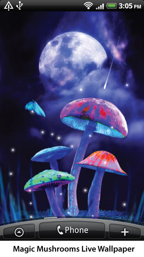 Magic Mushrooms Live Wallpaper   Android Apps on Google Play