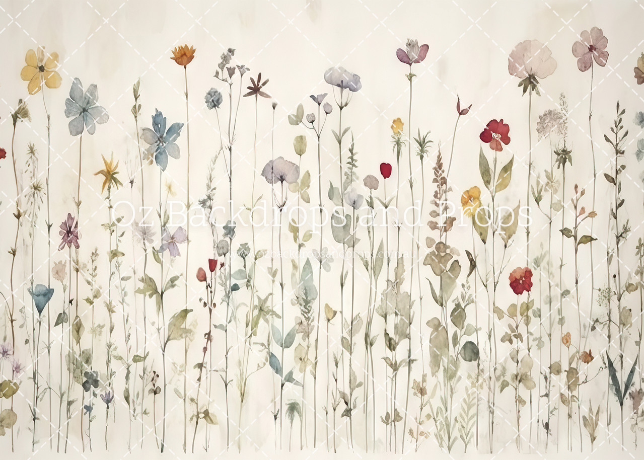 Vintage Wildflowers Wallpaper