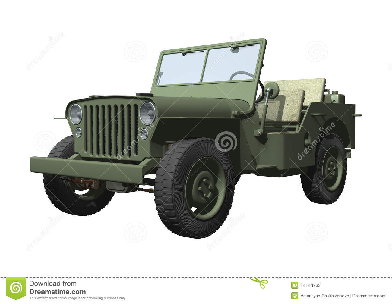 Red Jeep Clipart Stock Photos