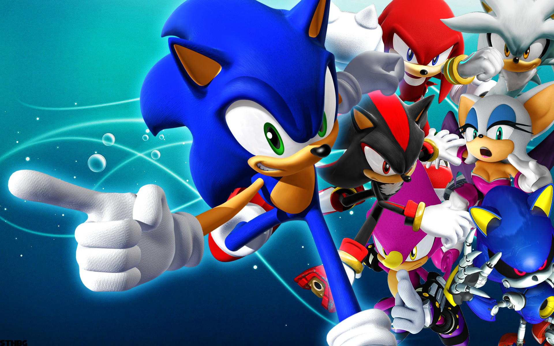 Sonic Rivals Wallpaper By Sonicthehedgehogbg Customization