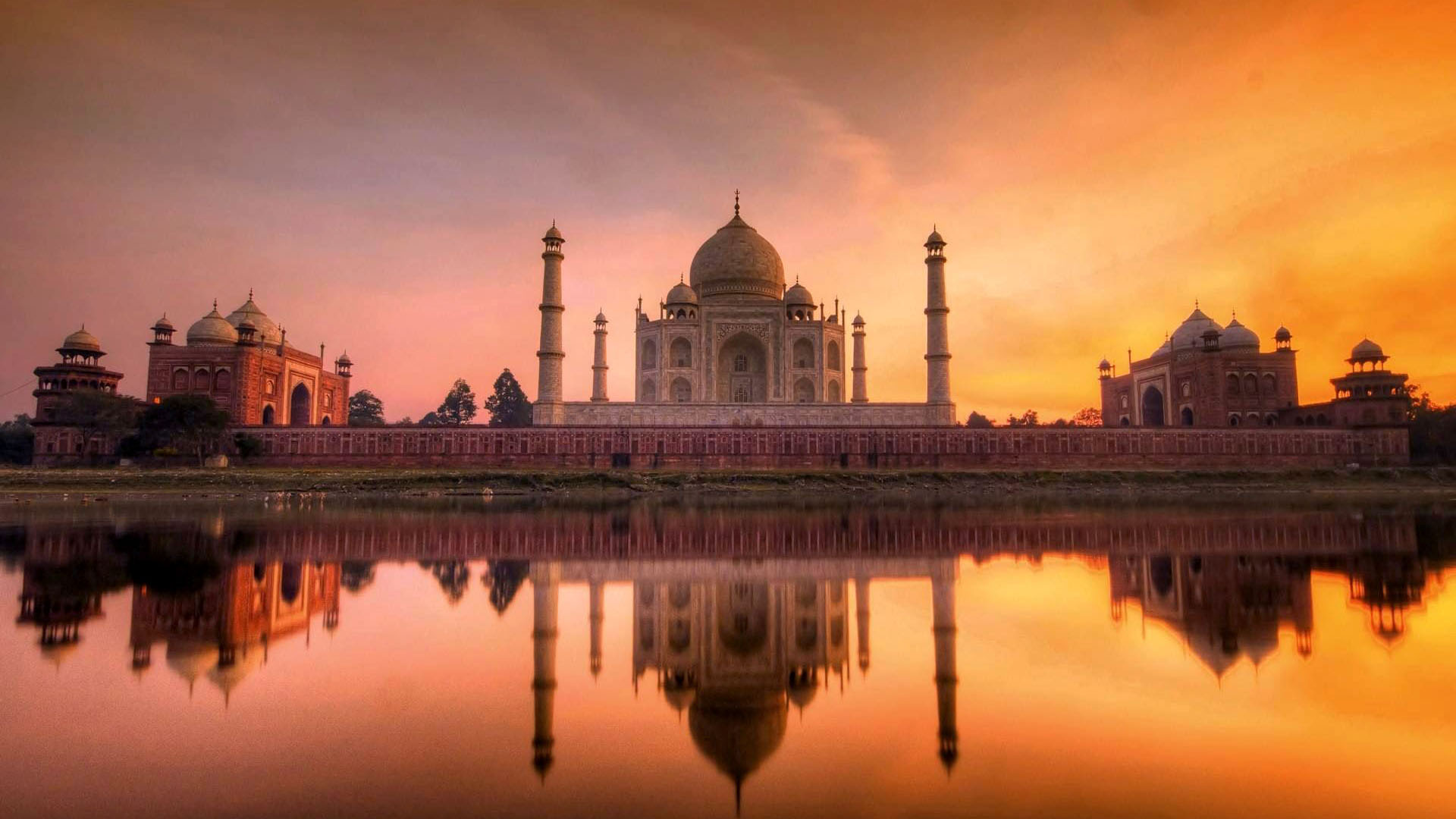 Taj Mahal Sunset Wallpaper