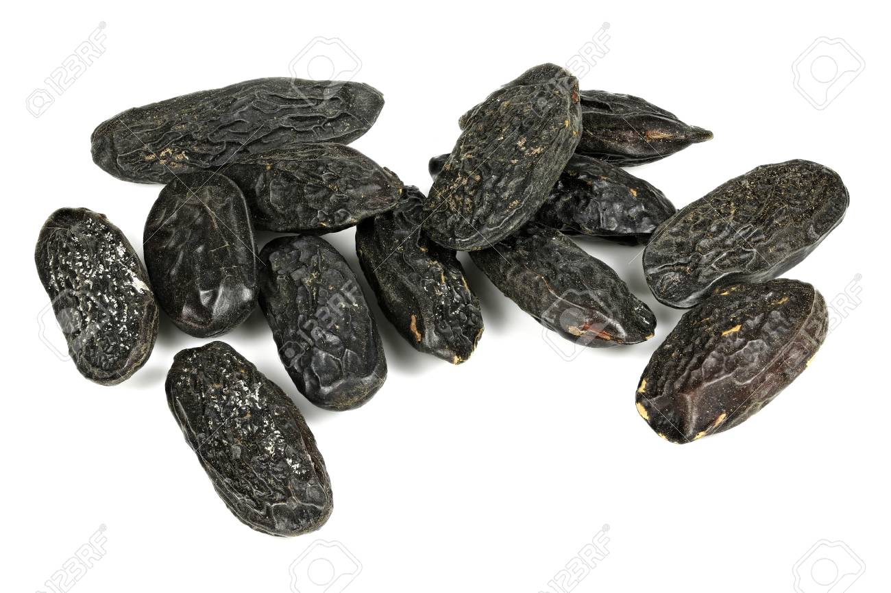 Tonka Beans Isolated On White Background Stock Photo Picture And