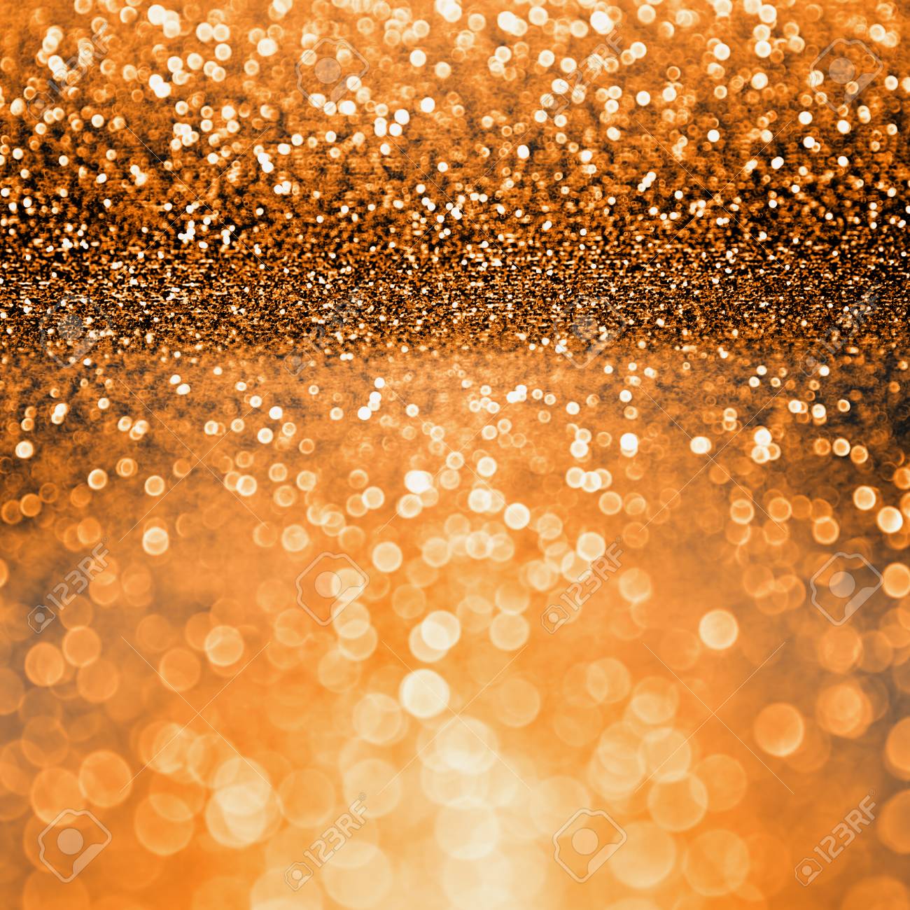 Modern Dark Orange Black Glitter Sparkle Confetti Background