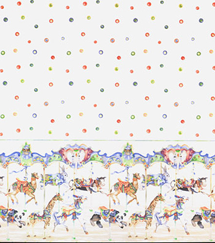 Adorable Carousel Dollhouse Nursery Wallpaper Mg224d2