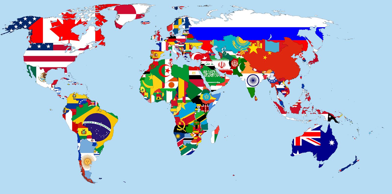 Flags Of The World 3d Wallpaper