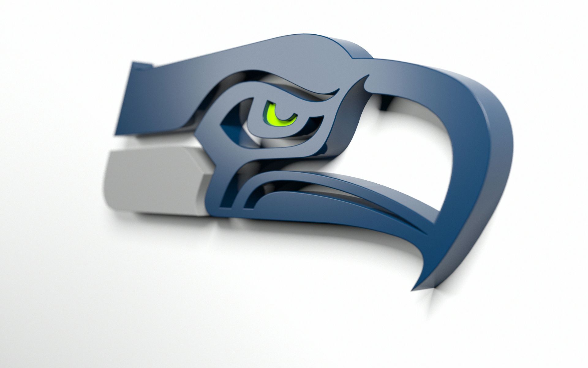 Seattle Seahawks 2015 3D Logo Wallpaper