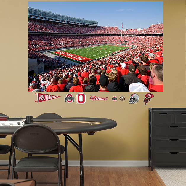 Mural Wall Decal Shop Fathead For Ohio State Buckeyes Decor