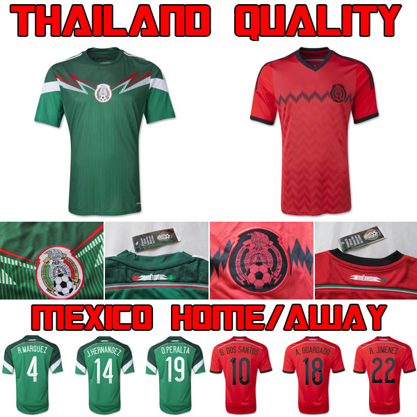 Team Training Uniform Chicharito Football Shirts Mexico Soccer