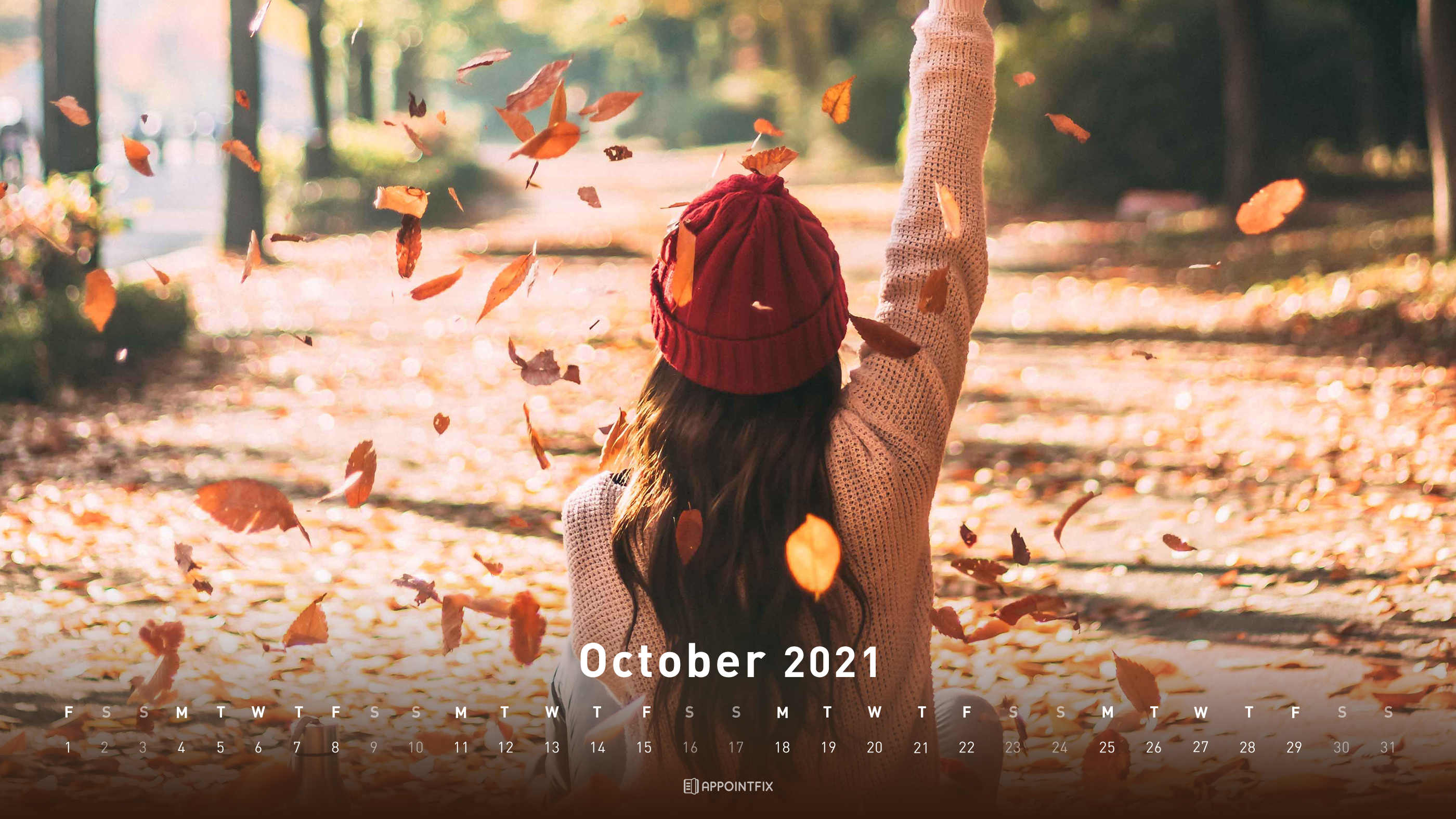 October Calendar Wallpaper Desktop Mobile