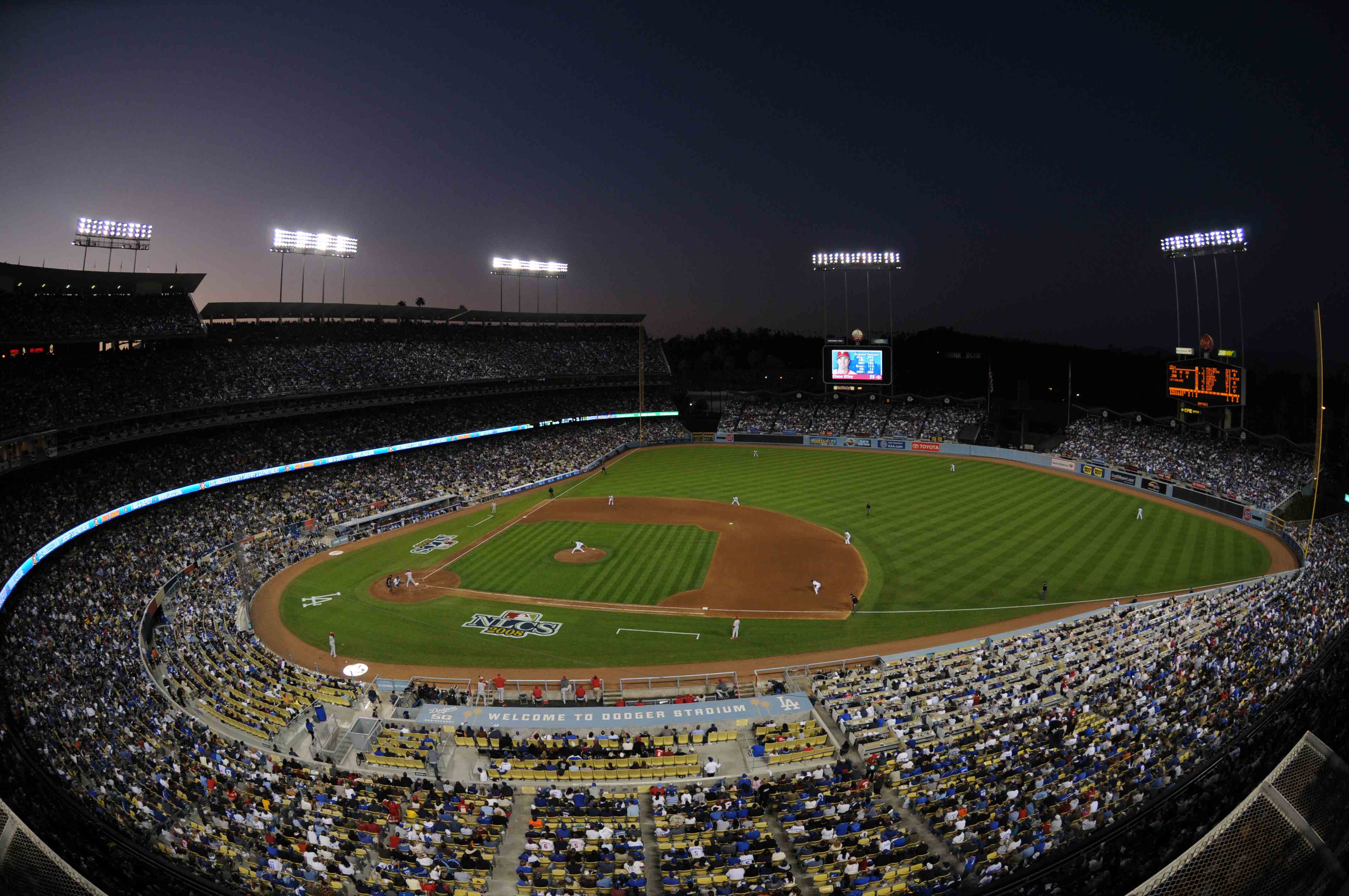 Los Angeles Dodgers Baseball Stadium Wallpaper HD