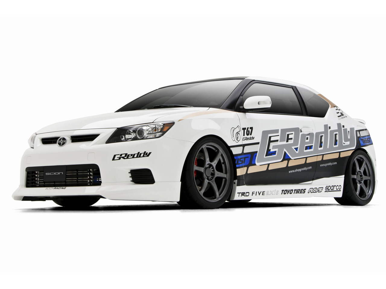 Scion Tc By Greddy Front And Side Wallpaper