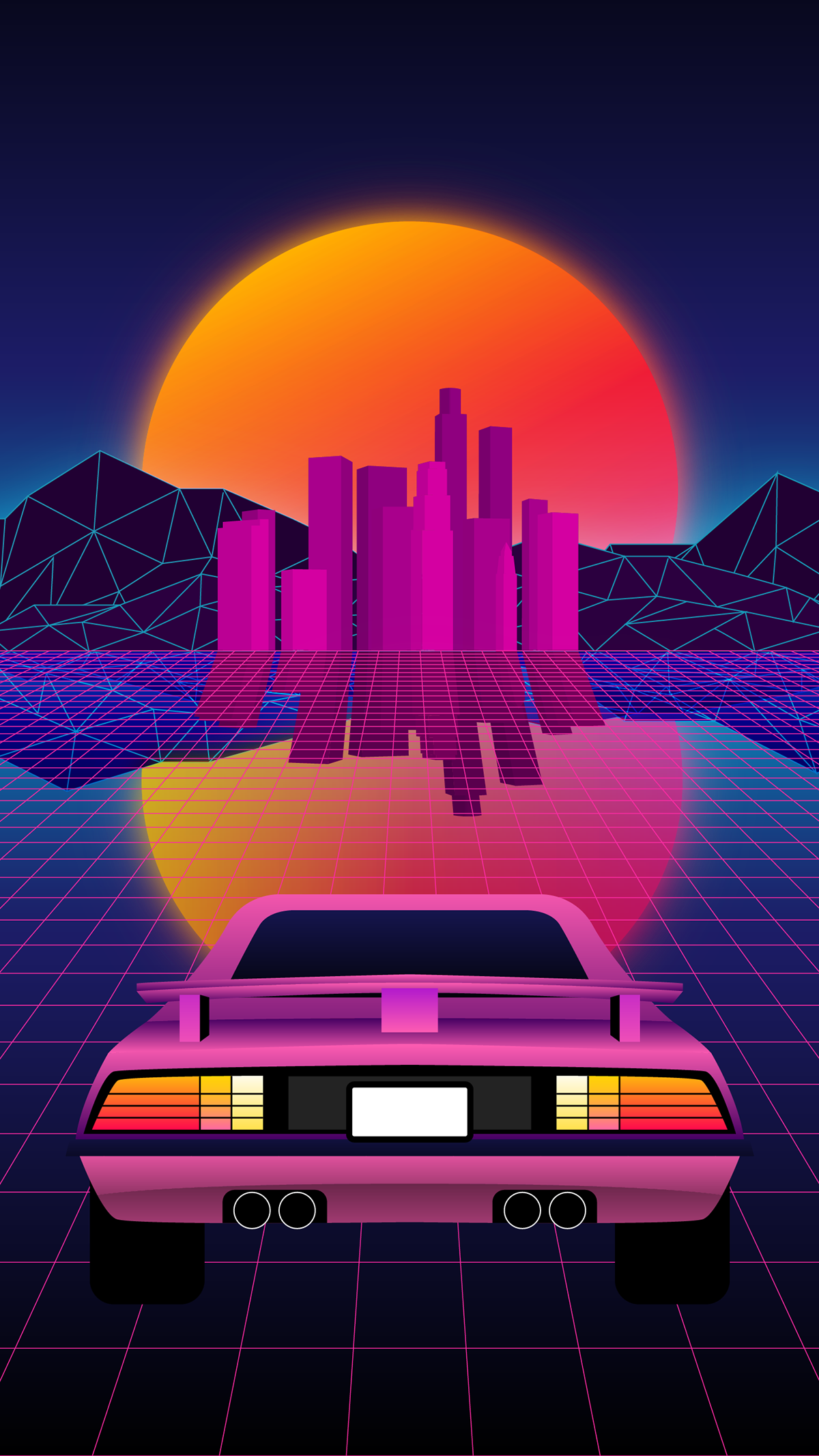 Outrun Sunset On