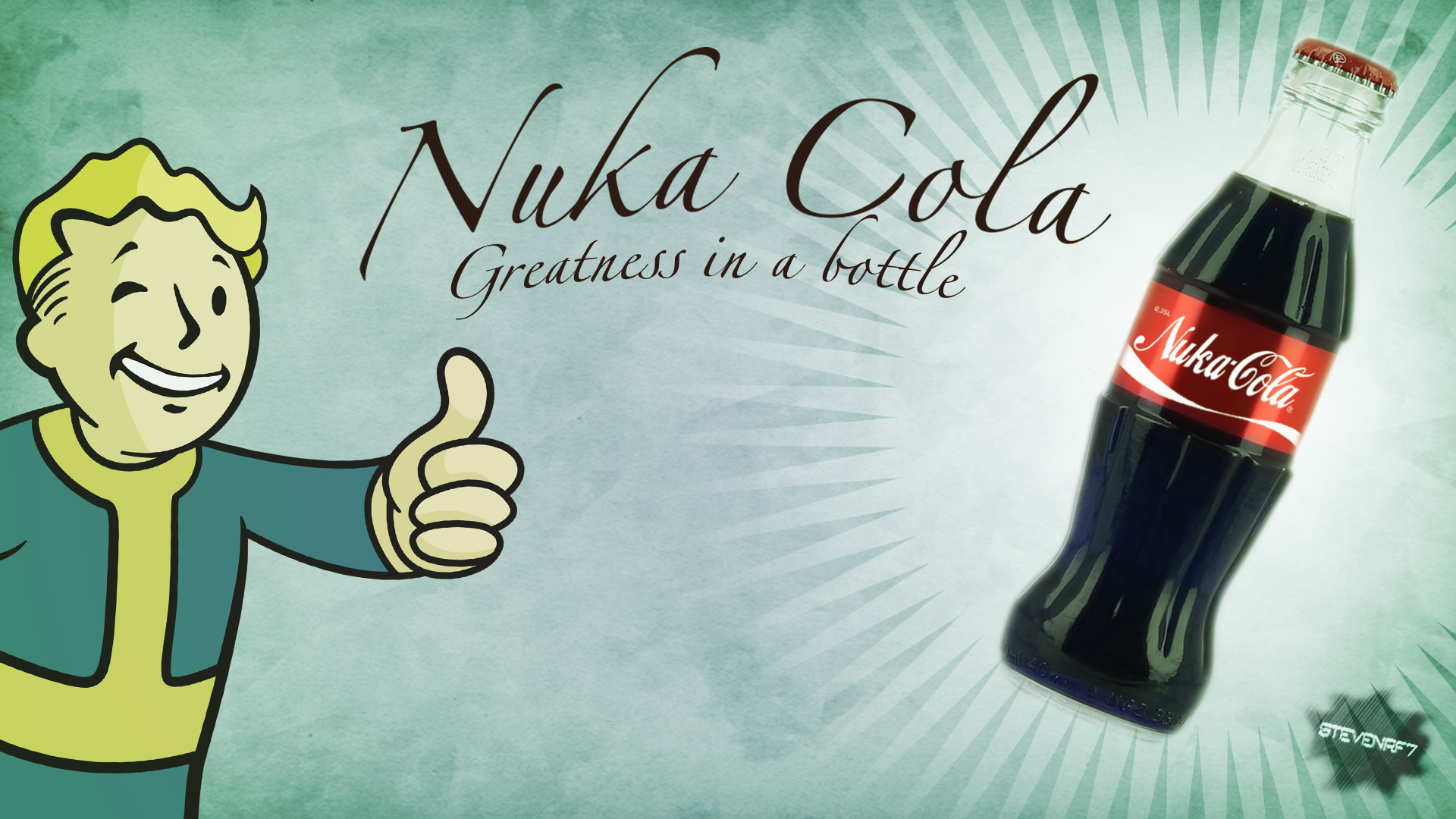 Nuka Cola Fallout Themed Background By Stevenrf7 On