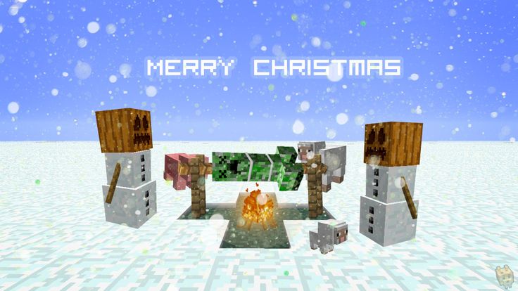 Minecraft Christmas Desktop Wallpaper