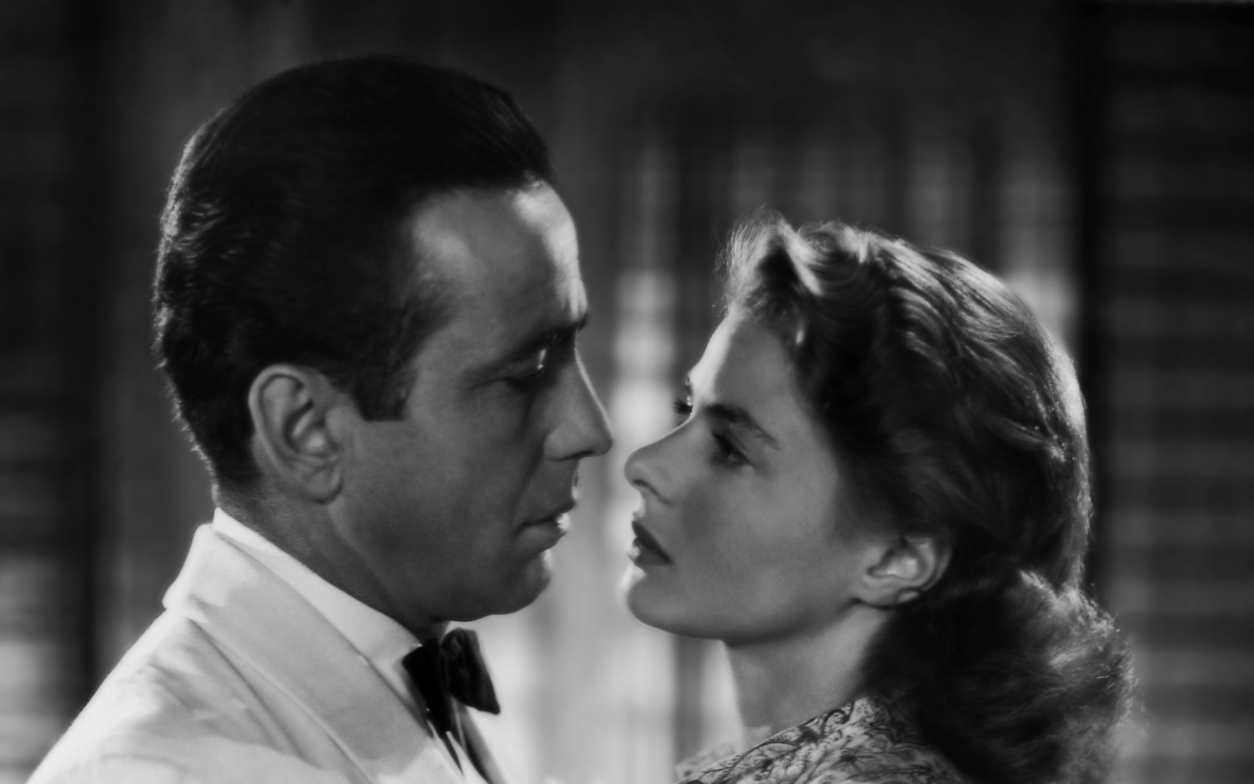 Humphrey Bogart Casablanca Ingrid Bergman Wallpaper Art HD
