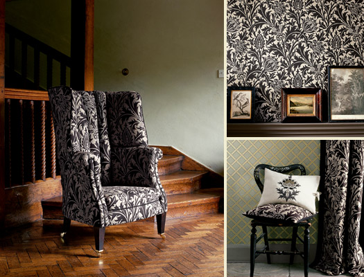 William Morris Thistle Fabric Alexander Interiors Designer