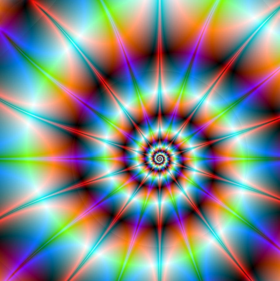 tie dye spiral fractal by jadisofeternity on