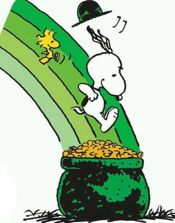 St Patrick S Day Snoopy Woodstock My Hero