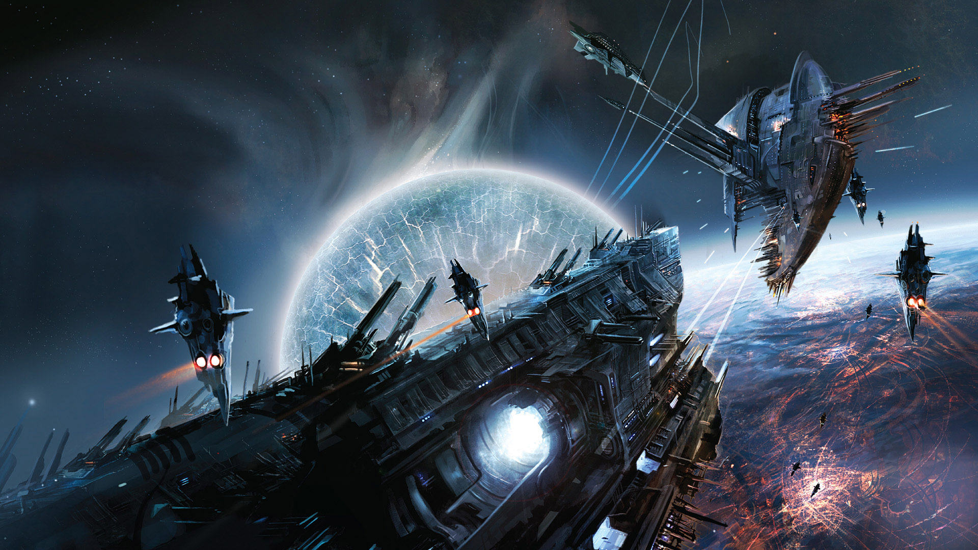 Space War Game Scene Wallpaper HD