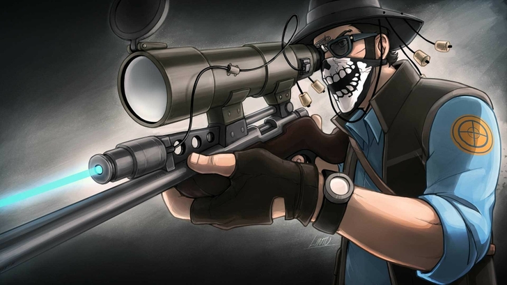 Weapons Team Fortress Sniper Tf2 Wallpaper Abstract Gun HD