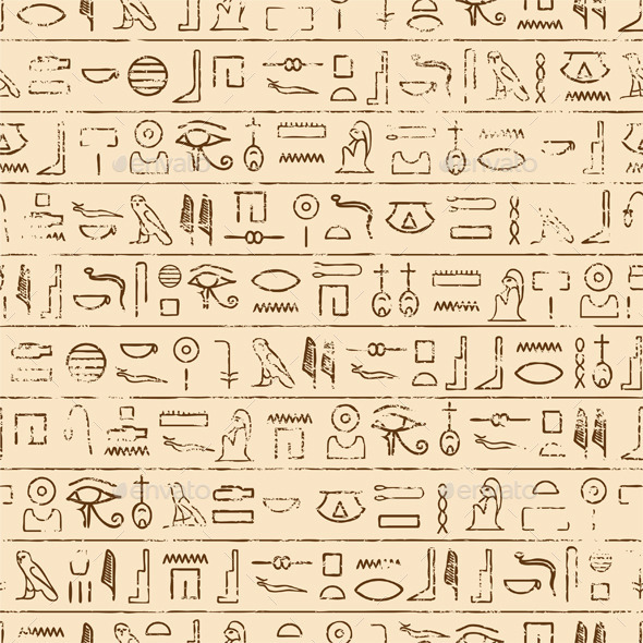 Egyptian Hieroglyphics Background Background Decorative