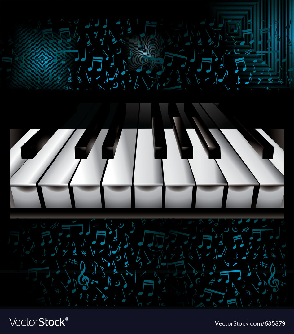 Music Piano Background Royalty Vector Image