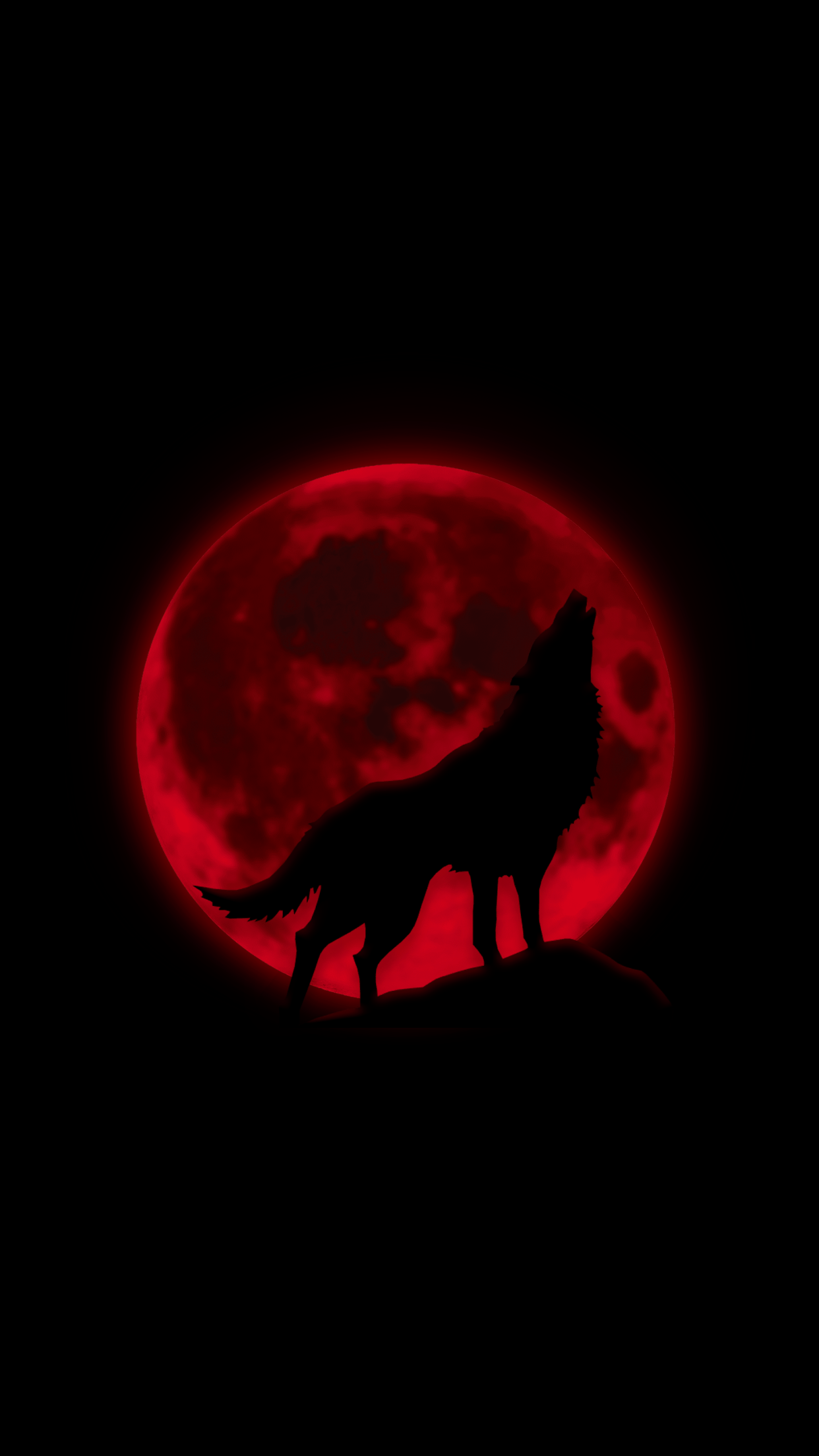 The Wolf Dark Red Wallpaper By Me iPhone Version R Iwallpaper