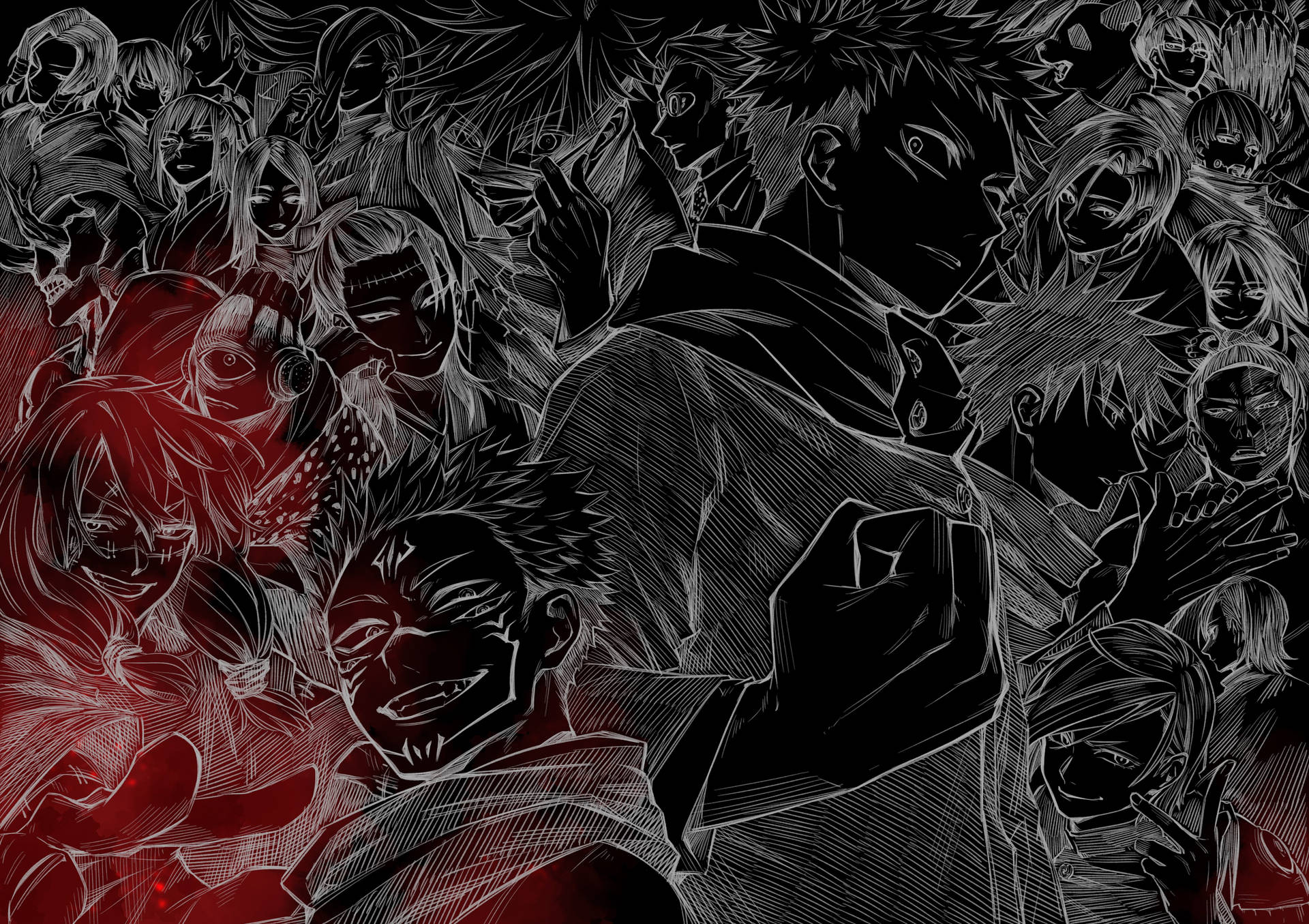 Jujutsu Kaisen 4k Anime Characters Wallpaper