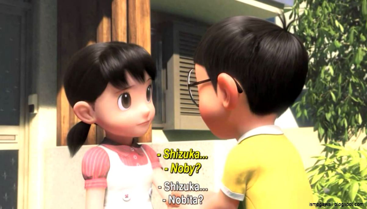 Romantic Moment Nobita And Shizuka Stand By Me Wallpaper