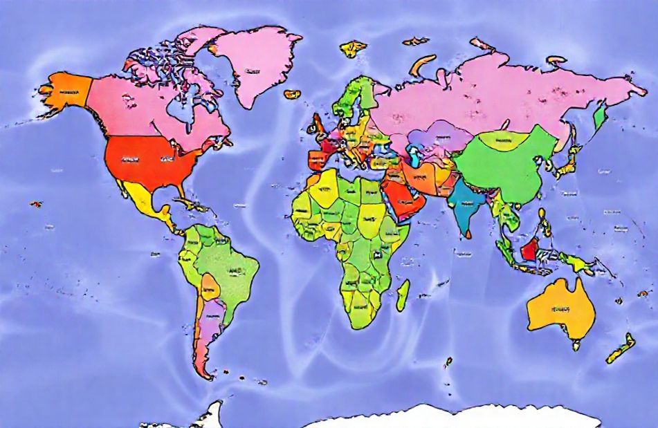 World Map Time Zones Wallpaper
