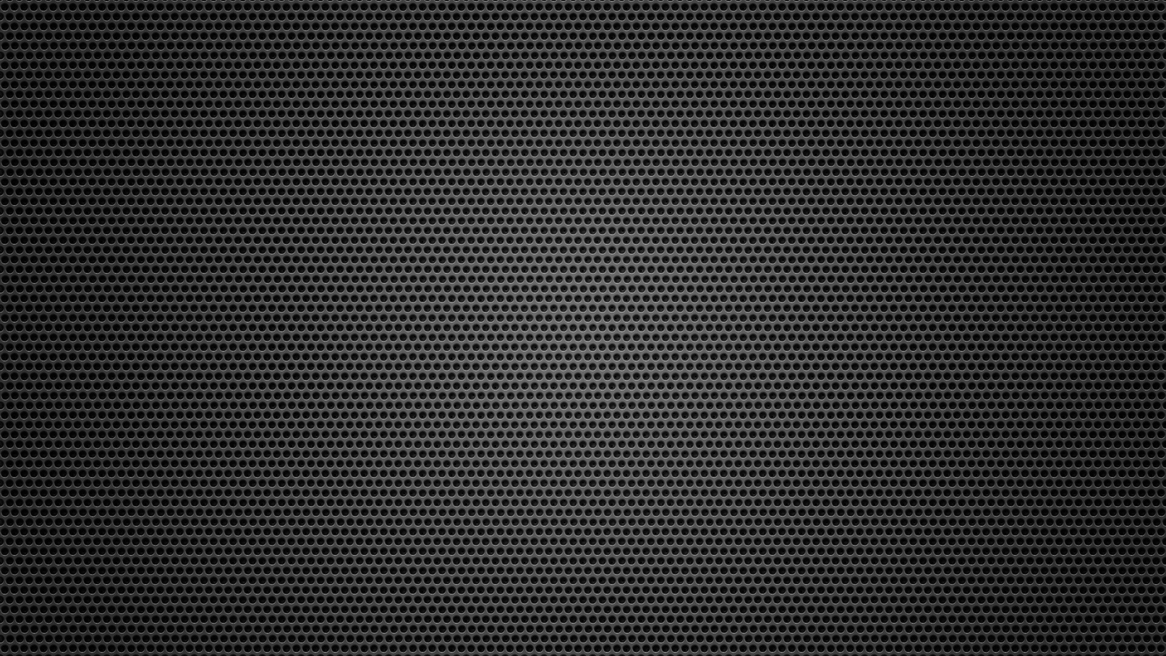 Download Wallpaper 3840x2160 mesh metal circles dark surface 4K
