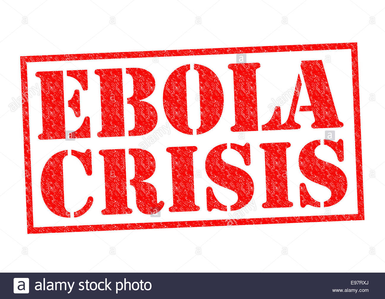 Ebola Crisis Red Rubber Stamp Over A White Background Stock Photo