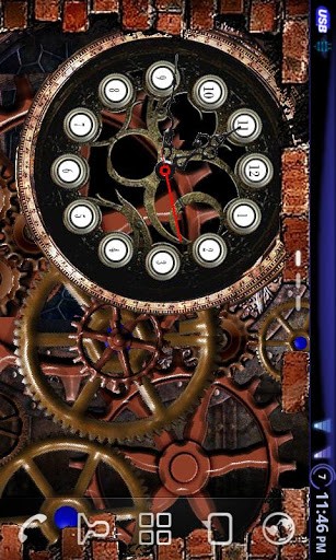  maior   captura de tela Steampunk Clock Live Wallpaper para Android