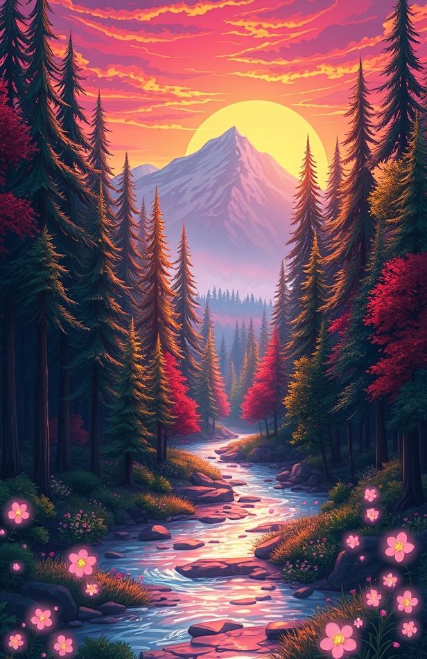 Cool Anime Landscape Wallpaper