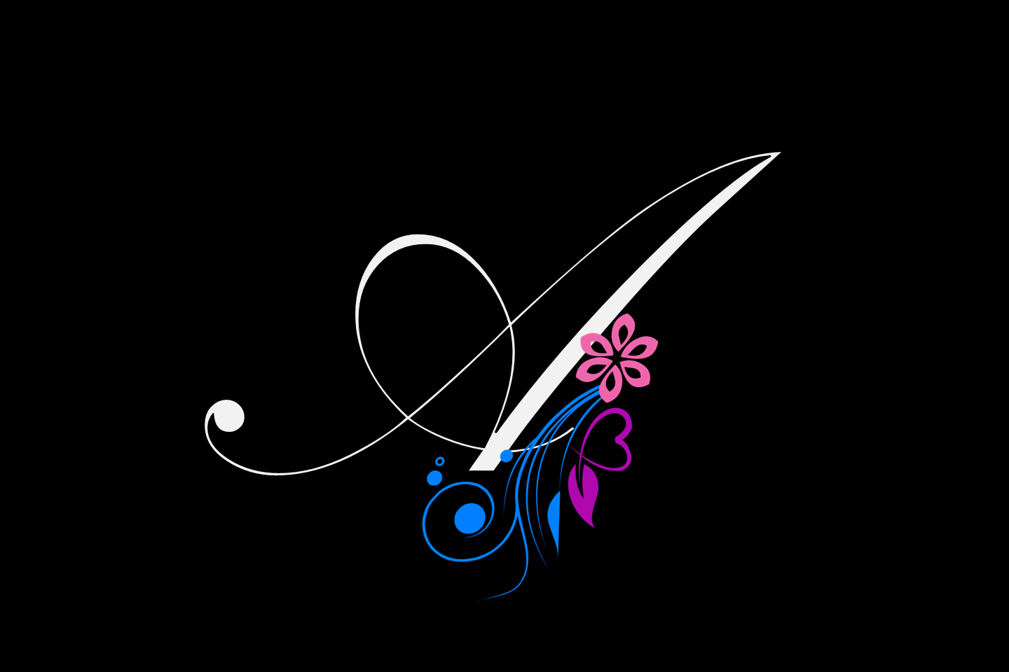 Letter Wallpaper Design In