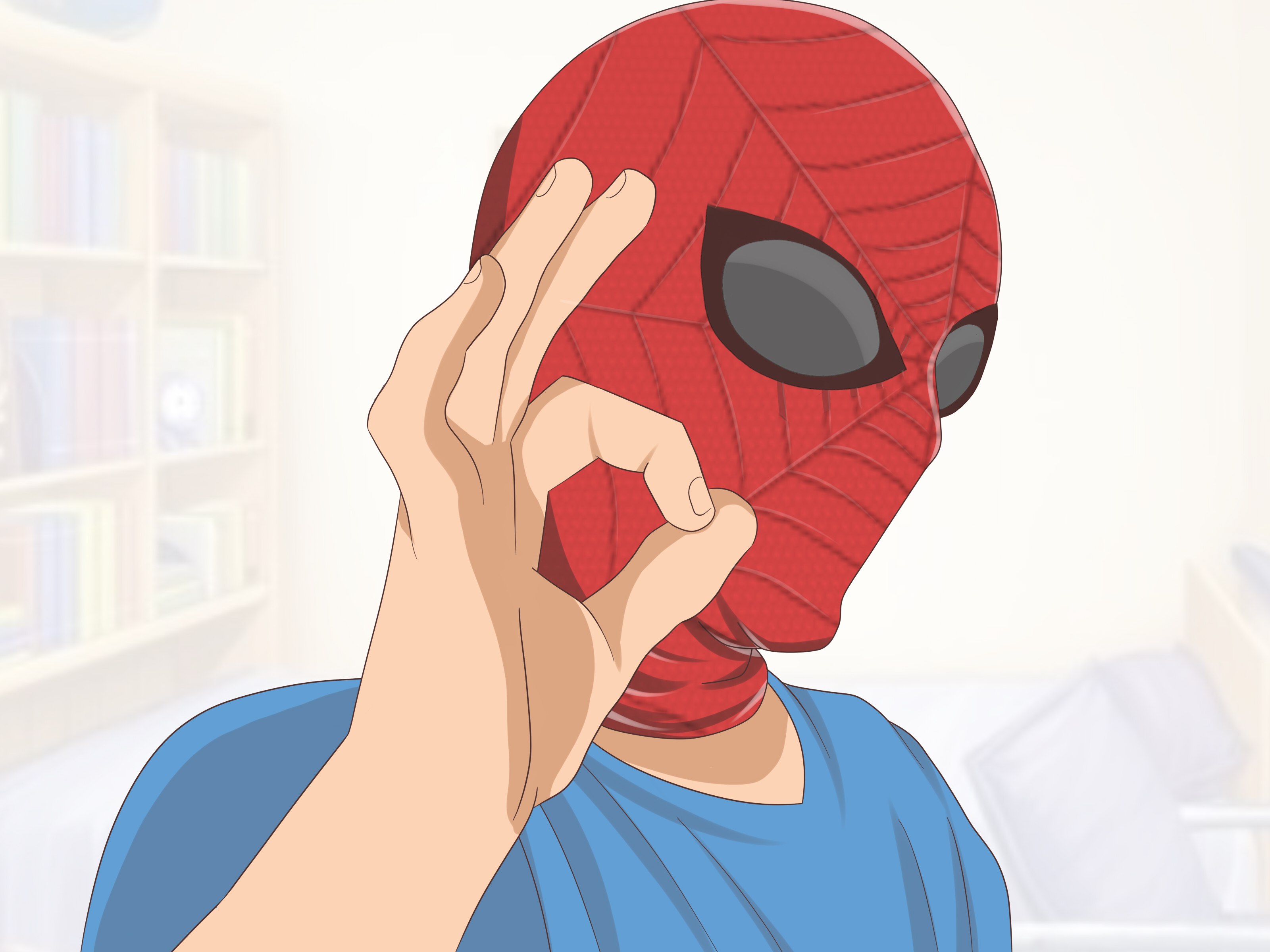 How To Make A Spider Man Mask Steps With Pictures Wikihow