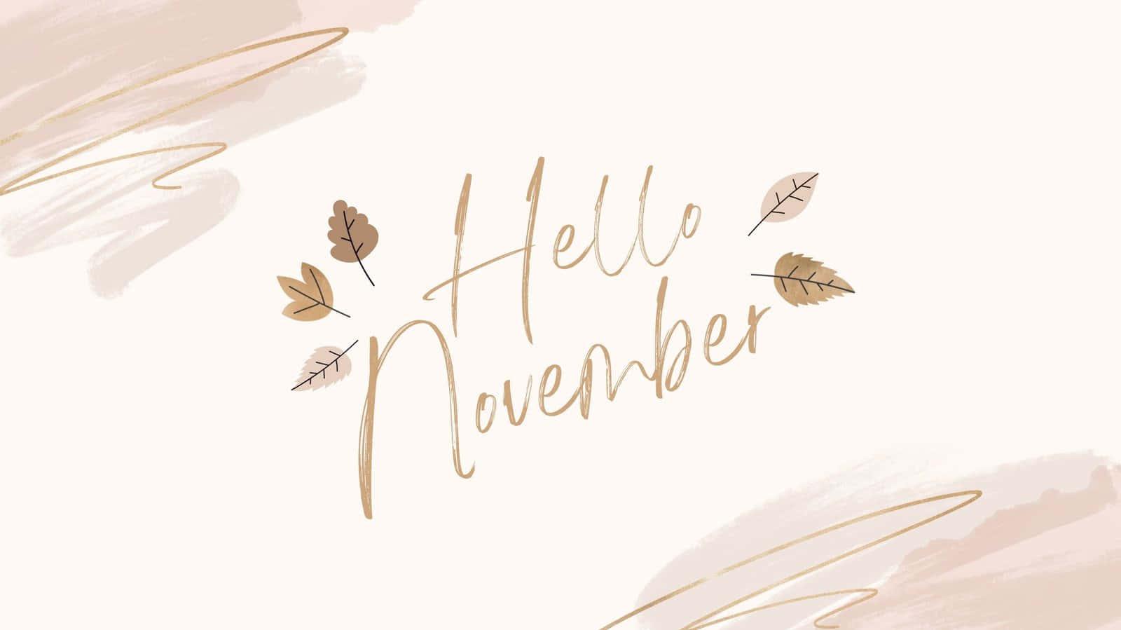 Enjoy The Aesthetic Beauty Of November Wallpaper