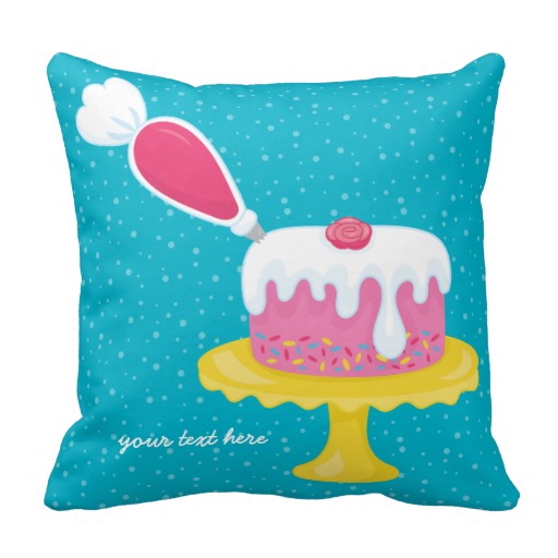 Baking Is Fun Choose Your Own Background Color Throw Pillow