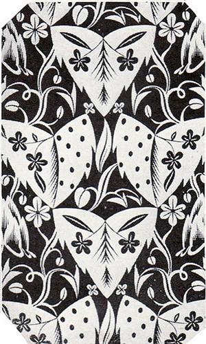 Black White Art Deco Wallpaper