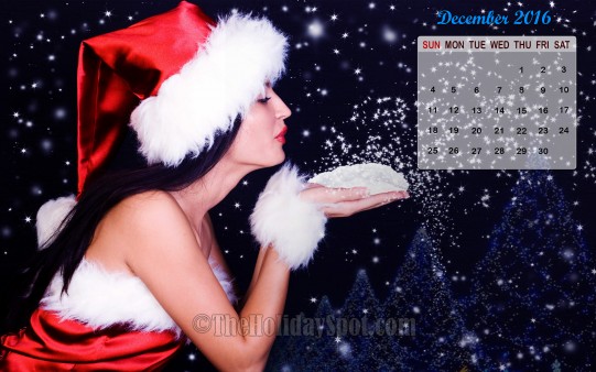 December Calendar Wallpaper From Theholidayspot