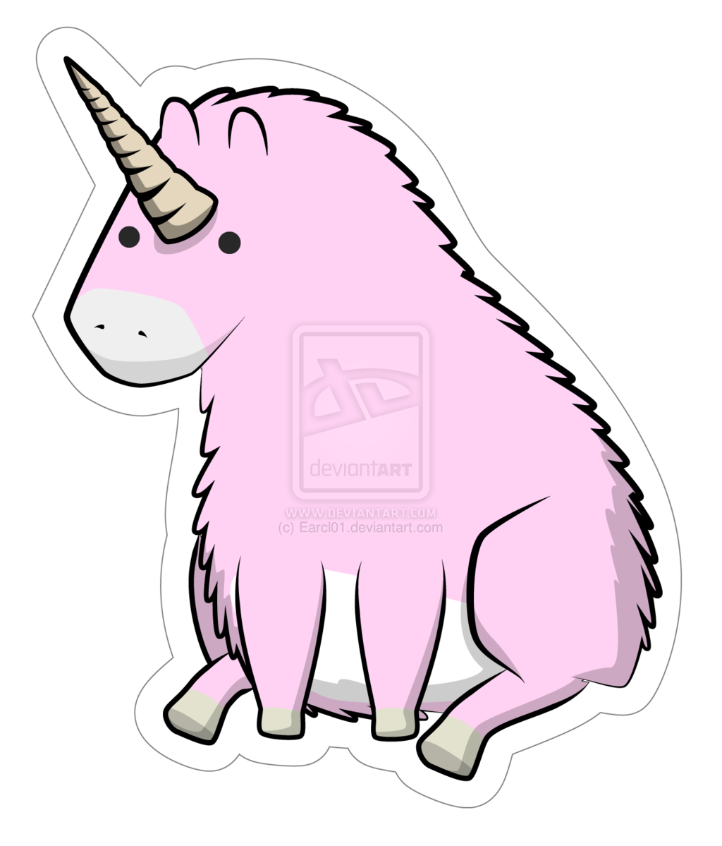 pink fluffy unicorn by earcl01 cartoons comics digital media cartoons