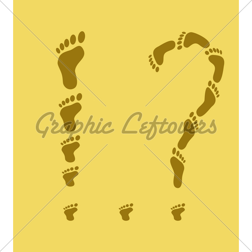 Traces Question Exclamation Point Gl Stock Image