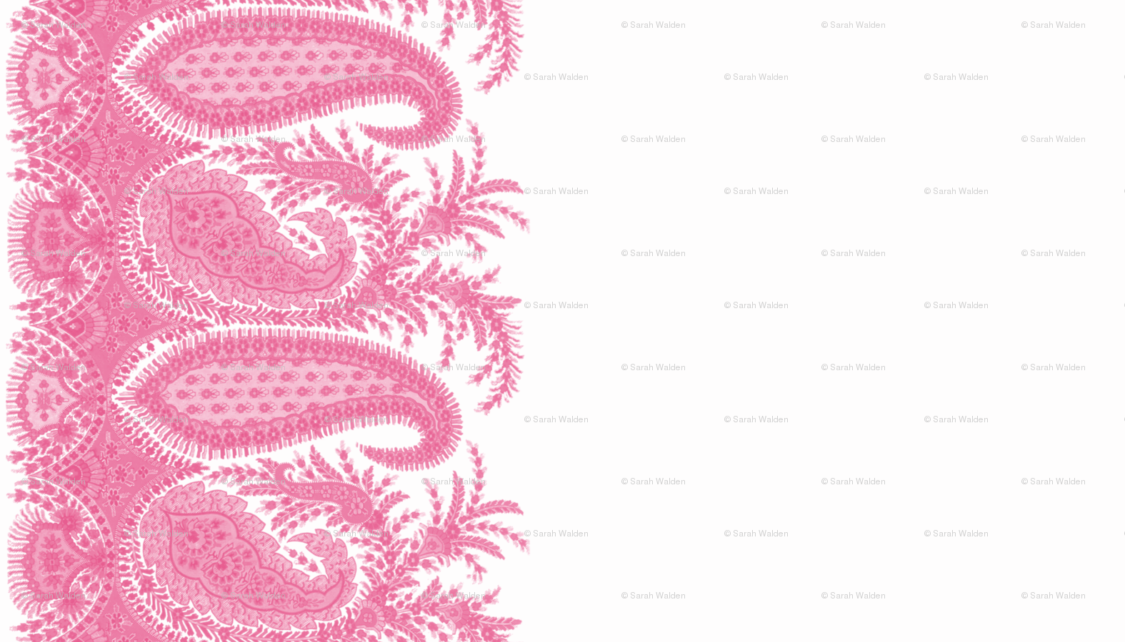 pink paisley border clip art