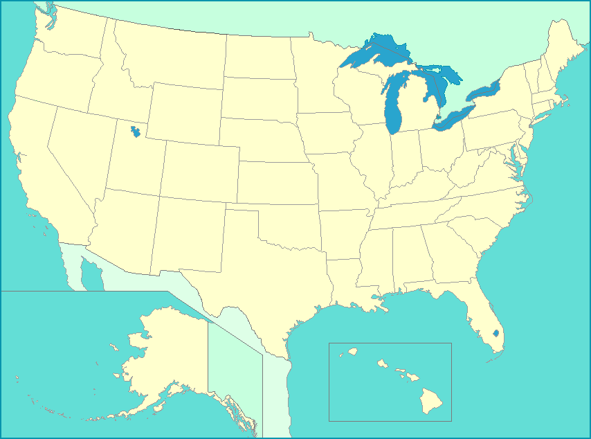 United States Map Of Us And Capitals