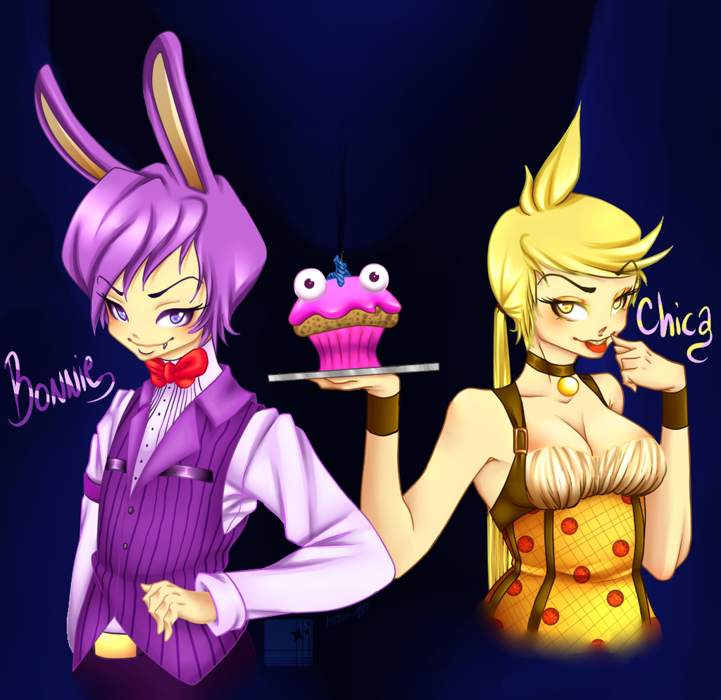 Fnaf Bonnie And Chica By Darkdragonpulse19