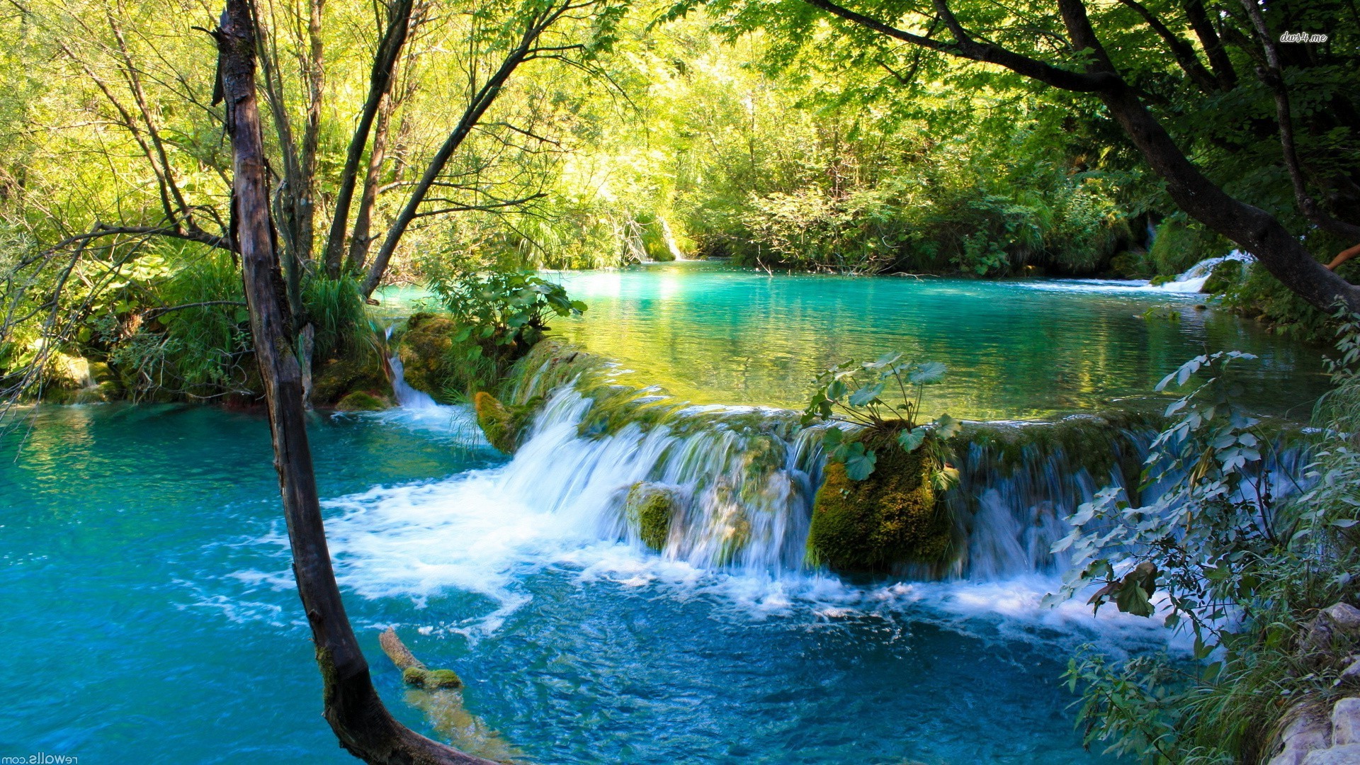 Waterfall In Plitvice Lakes National Park Wallpaper Nature
