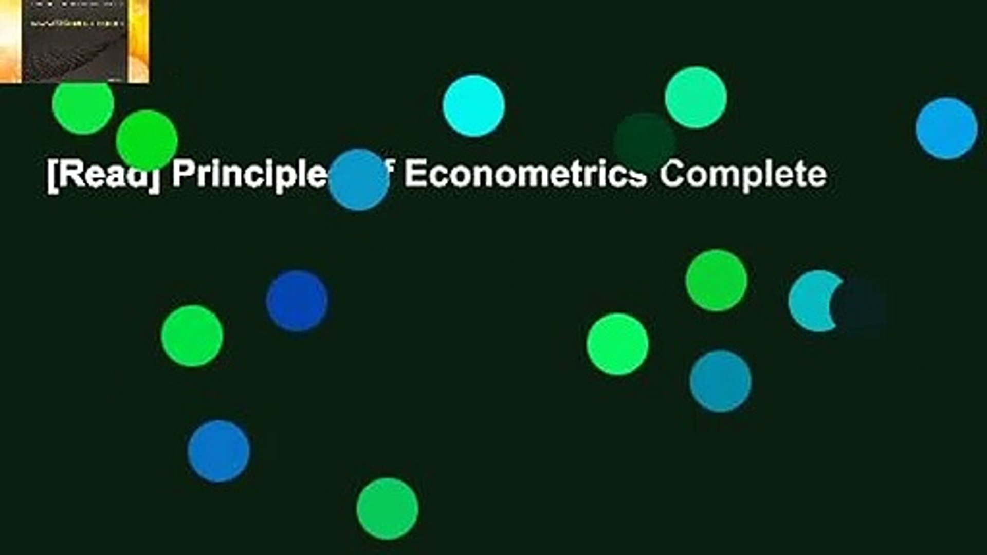 Read Principles Of Econometrics Plete Video Dailymotion