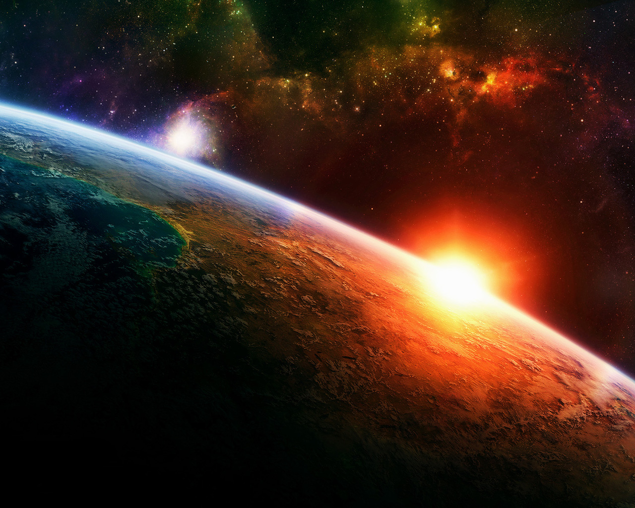 Marvelous Pla Earth And Space Wallpaper