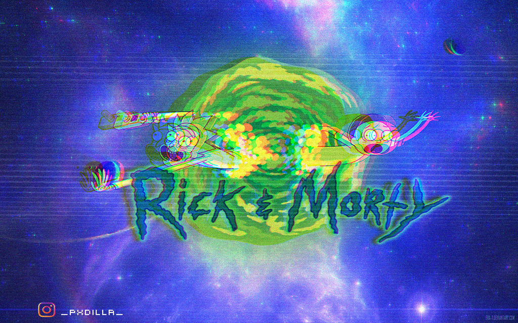 Rick And Morty Wallpaper Glitch By Pxdilla