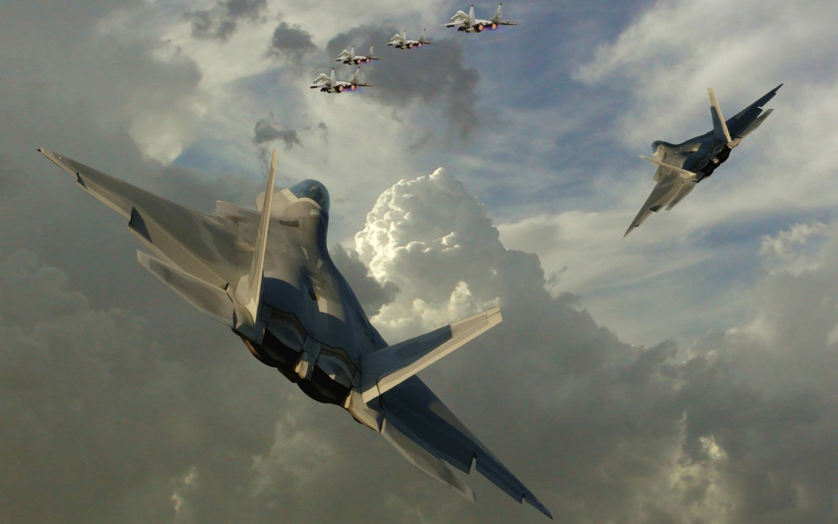 Lockheed Martin F Raptor Widescreen Wallpaper